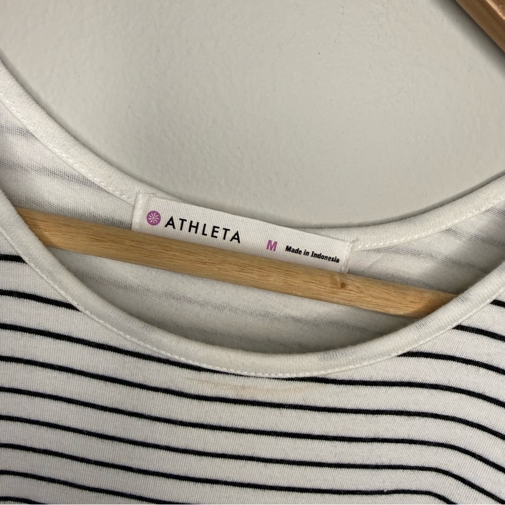 Athleta White/Blue Ombré Striped Sun-kissed Dress - Picture 6 of 12